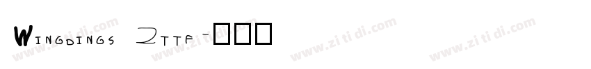 Wingdings 2ttf字体转换